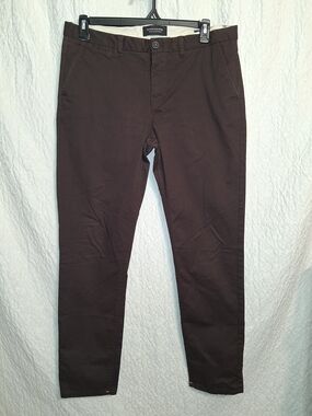 Scotch & Soda Dark Brown Slim Chinos